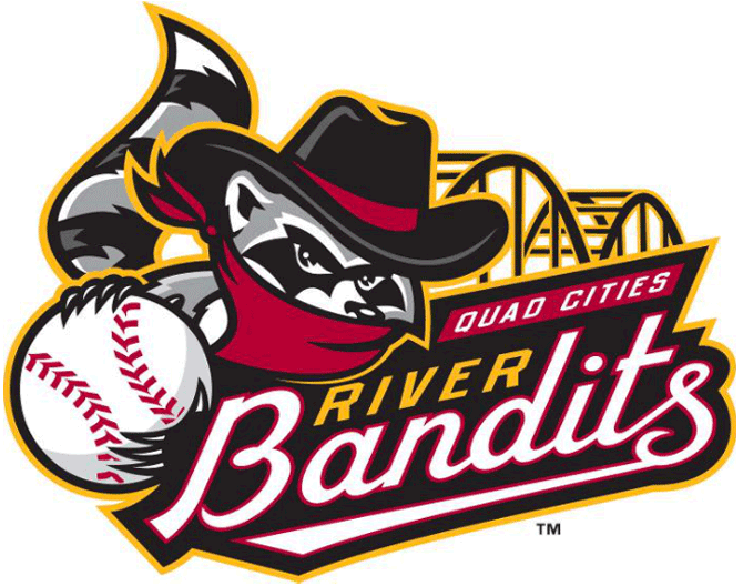 Quad Cities River Bandits 2014-Pres Primary Logo iron on transfers for clothing...
